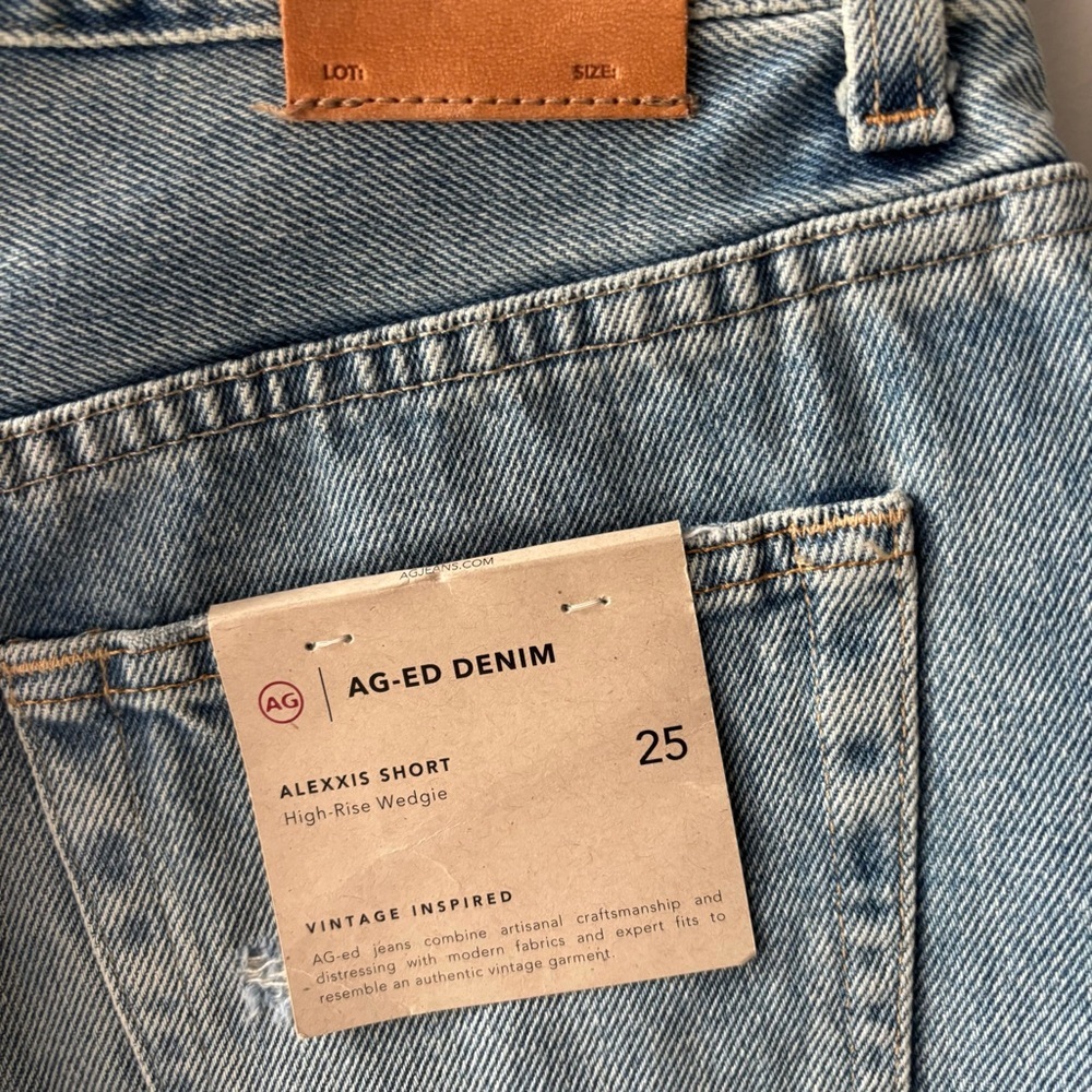 AG Jeans Alexxis Shorts in 21 Years Coastal Bay Sz 25 - Picture 5 of 5